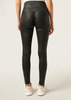 Scrunch Leggings in Lederoptik