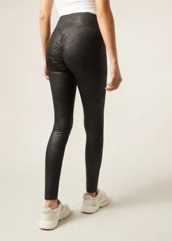 Scrunch Leggings in Lederoptik