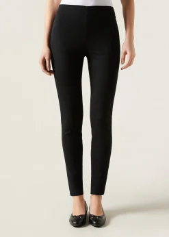 Skinny Leggings aus Denim mit hohem Bund
