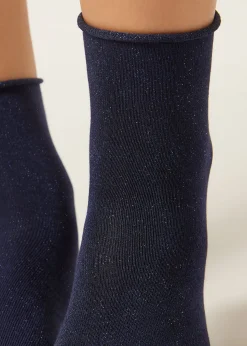 Socken mit Glitzer