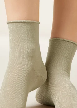 Socken mit Glitzer
