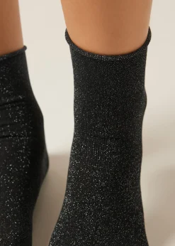 Socken mit Glitzer