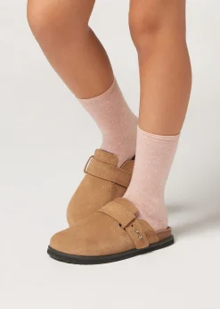 Socken mit Kaschmir und Glitter für Mädchen