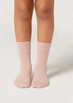 Socken mit Kaschmir und Glitter für Mädchen