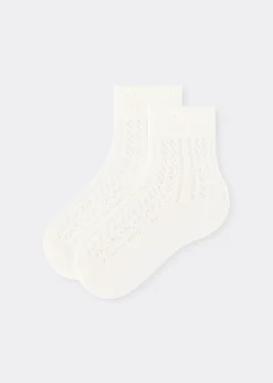 Socken mit Lochmuster für Mädchen