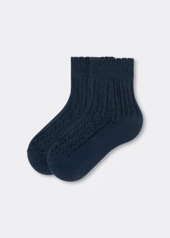 Socken mit Lochmuster für Mädchen
