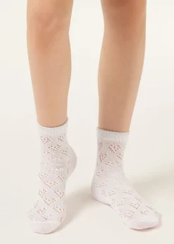 Socken mit Lochmuster für Mädchen