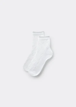 Socken mit Lochmuster für Mädchen