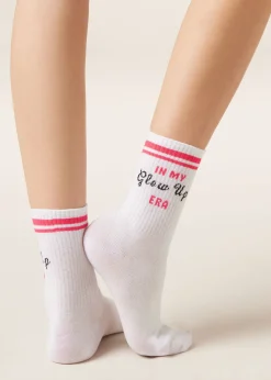 Socken mit Wellness-Schriftzügen