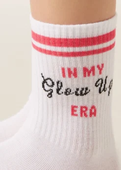 Socken mit Wellness-Schriftzügen