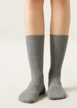 Socken mit Wolle und mit Kaschmir
