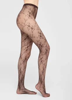 Strumpfhose aus Blumenspitze