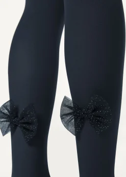 Strumpfhose mit Schleife für Mädchen