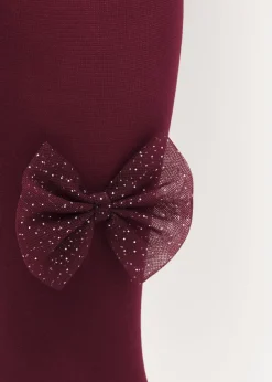 Strumpfhose mit Schleife für Mädchen