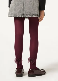 Strumpfhose mit Schleife für Mädchen