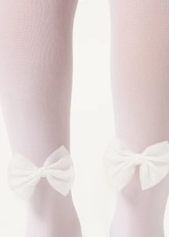 Strumpfhose mit Schleife für Mädchen