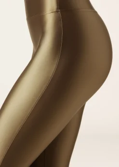 Superglänzende satinierte Leggings