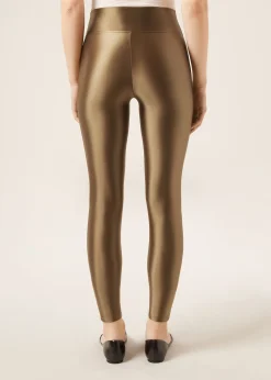 Superglänzende satinierte Leggings