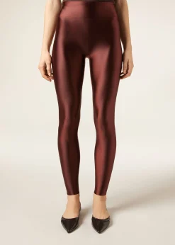 Superglänzende satinierte Leggings