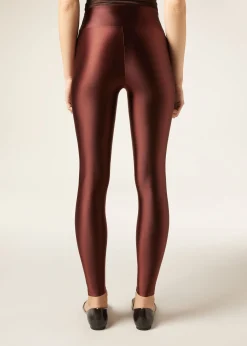 Superglänzende satinierte Leggings