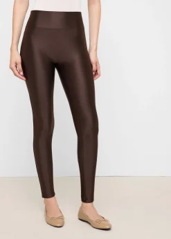 Superglänzende satinierte Leggings