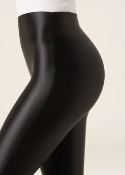 Superglänzende satinierte Leggings