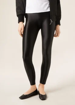 Superglänzende satinierte Leggings