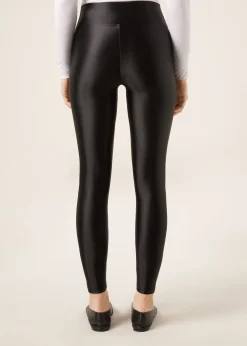 Superglänzende satinierte Leggings