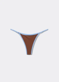 Tanga-Bikinihose Bicolor Piping