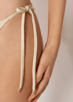 Tanga-Bikinihose mit schmalen Bändchen Wild Jungle