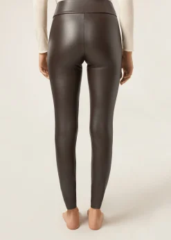 Thermohose in Lederoptik