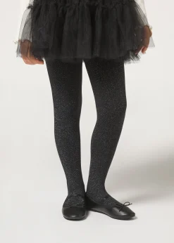 Thermostrumpfhose mit Glitzer für Mädchen