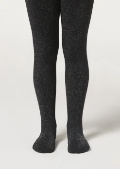 Thermostrumpfhose mit Glitzer für Mädchen
