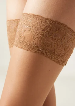 Transparente halterlose Strümpfe 20Denier