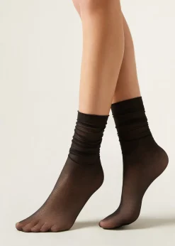 Transparente kurze Socken