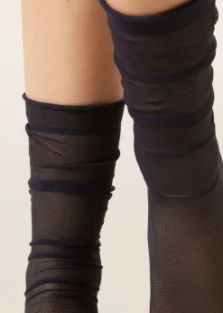 Transparente kurze Socken
