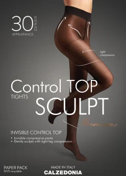 Transparente Strumpfhose Control Top Sculpt 30 Denier