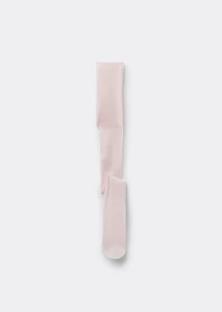 Transparente Strumpfhose mit Schleife für Mädchen