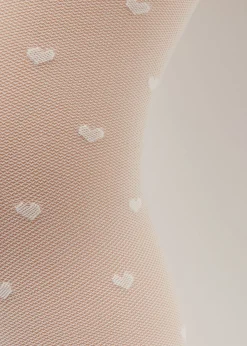 Transparente Strumpfhose mit Schleife für Mädchen