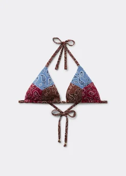 Triangel-Bikinioberteil Bandana Patch
