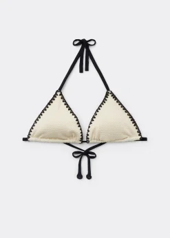 Triangel-Bikinioberteil Bicolor Embroidery