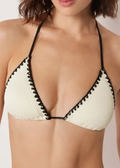 Triangel-Bikinioberteil Bicolor Embroidery