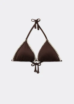 Triangel-Bikinioberteil Bicolor Embroidery