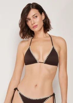Triangel-Bikinioberteil Bicolor Embroidery