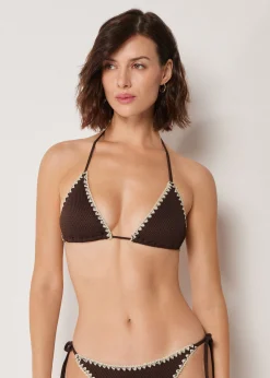 Triangel-Bikinioberteil Bicolor Embroidery