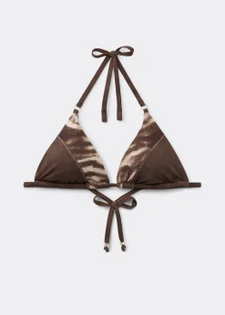 Triangel-Bikinioberteil Brown Suede