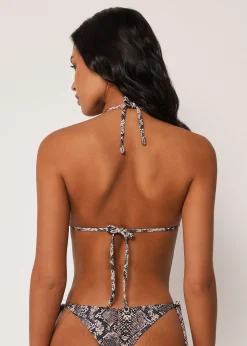 Triangel-Bikinioberteil Classic Snake