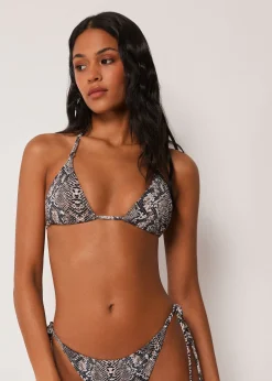 Triangel-Bikinioberteil Classic Snake