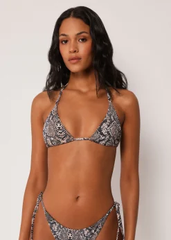Triangel-Bikinioberteil Classic Snake