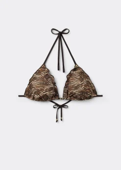 Triangel-Bikinioberteil Doll Zebra